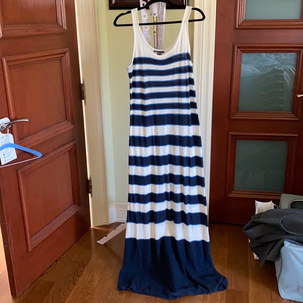 VINCE 100% cotton Knit extra long Summer maxi dress M tall